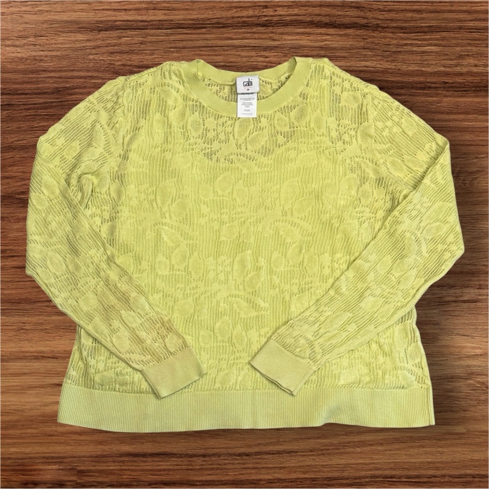 Cabi Key Lime Summer Sweater 2 Piece Set Size M - Picture 2 of 9